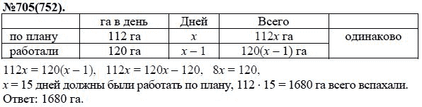 Ответ к задаче № 705 (752) - Ю.Н. Макарычев, Н.Г. Миндюк, К.И. Нешков, С.Б. Суворова, гдз по алгебре 7 класс